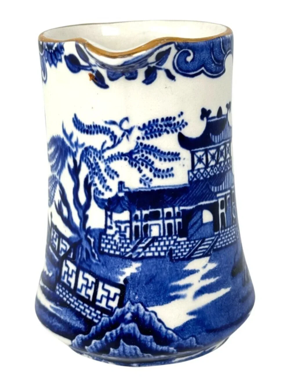 Burleigh Ware Blue Willow Small Tea Creamer Dinnerware Tableware UK England - Picture 5 of 7